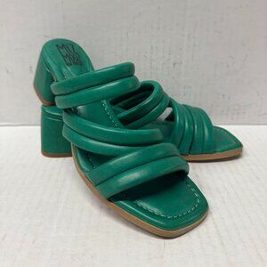 Miz Mooz Puff Green Strappy Sandals